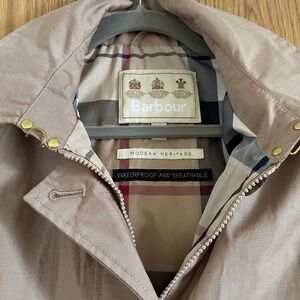 EUC hooded trench raincoat